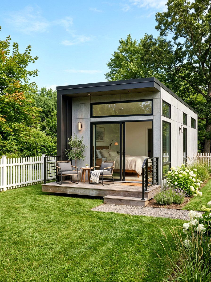 Prefab Guest House - 30 garden studio backyard ideas