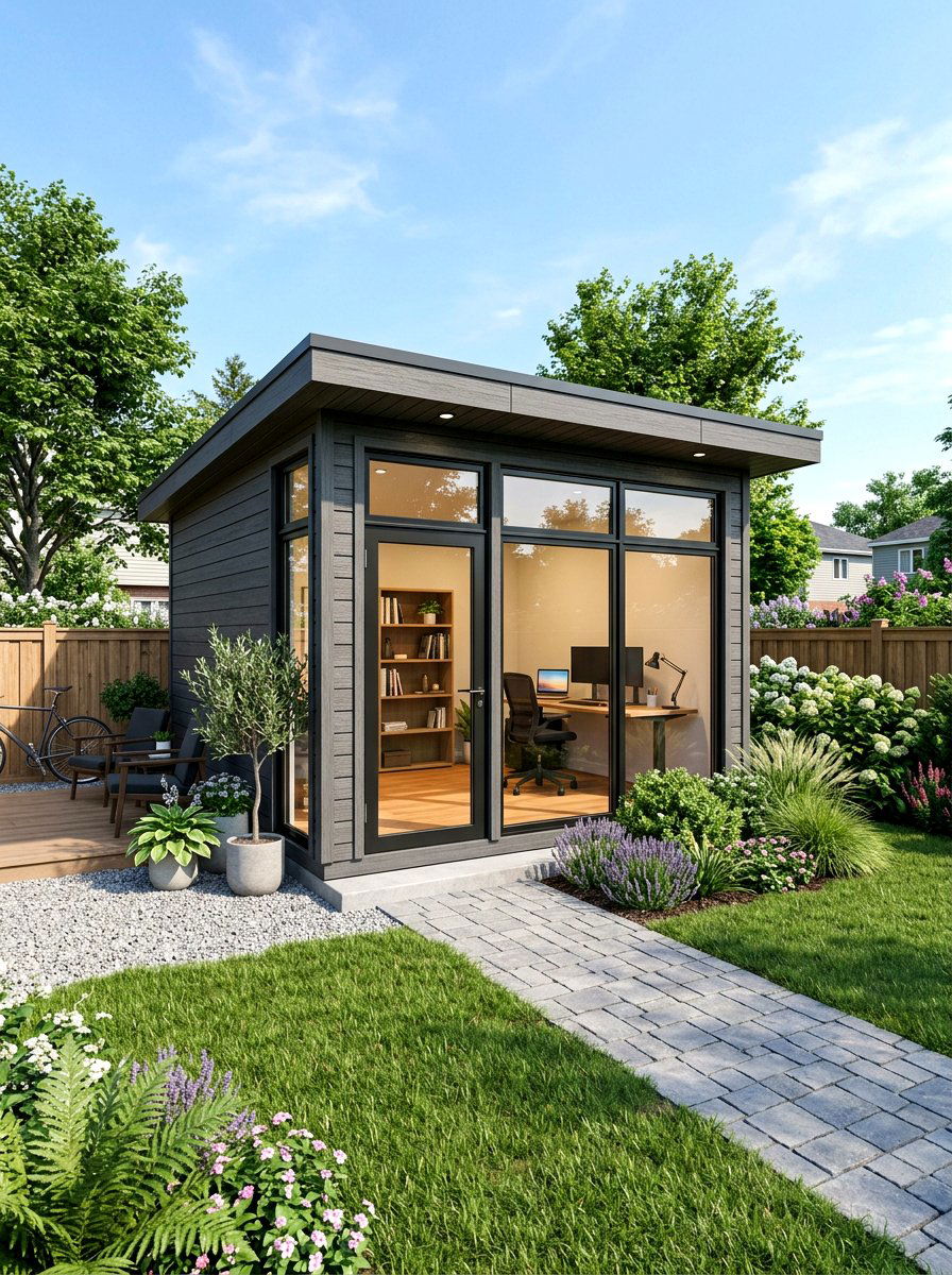 Prefab Home Office Shed - 30 backyard studio shed ideas