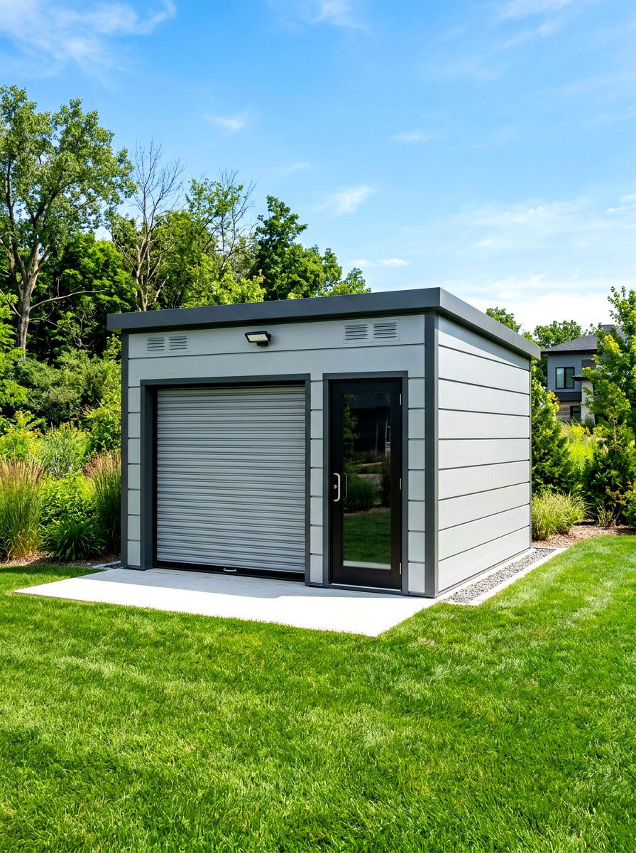 Prefab Metal Shed - 30 outdoor storage shed ideas