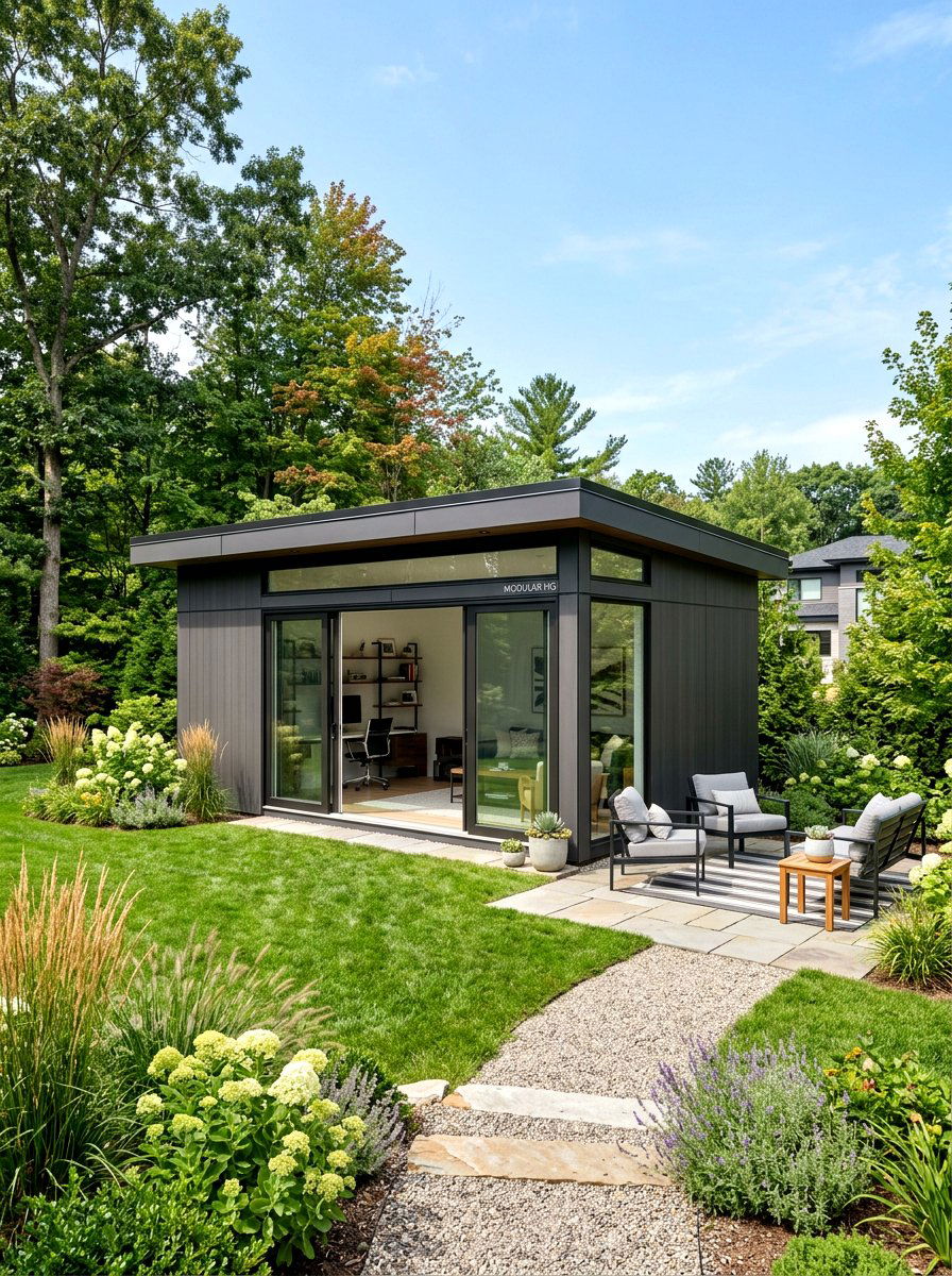 Prefab Modular Studio - 30 garden studio shed ideas