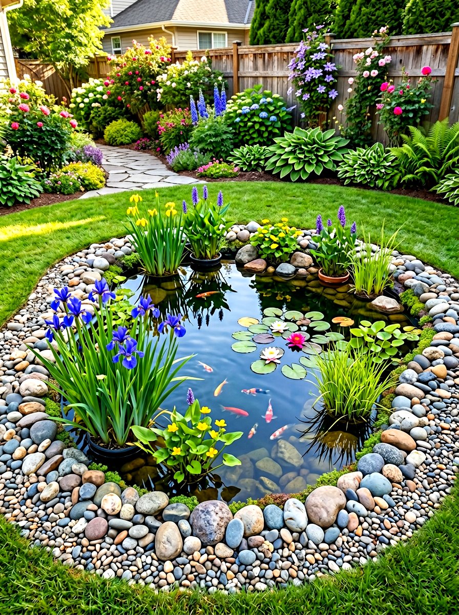 Preformed Plastic Pond - 30 frog pond ideas
