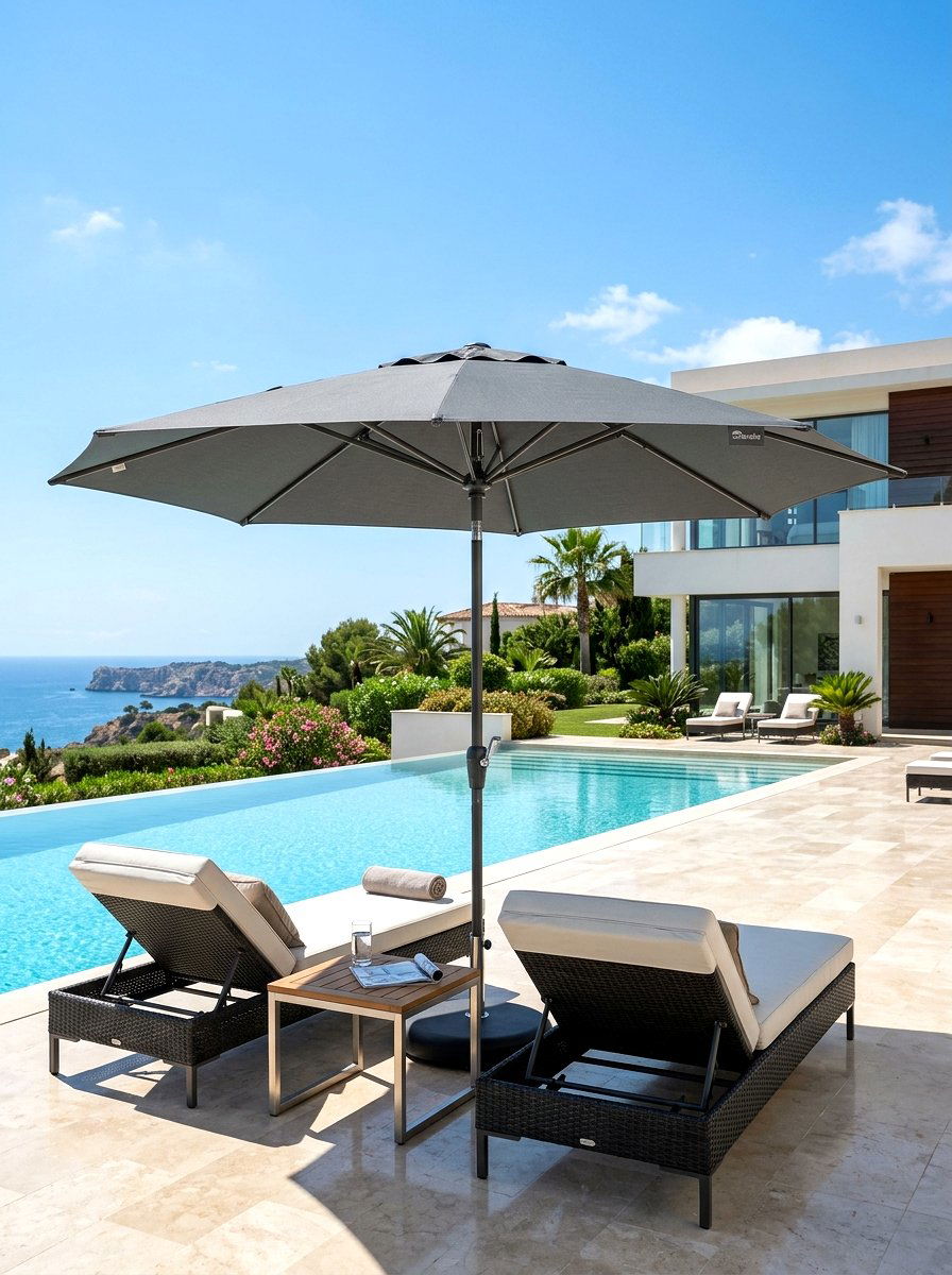 Premium Fabric Pool Umbrella - 30 pool umbrella ideas