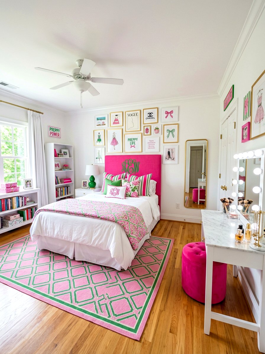 Preppy Aesthetic Teen Bedroom - 30 cool teen room ideas aesthetic