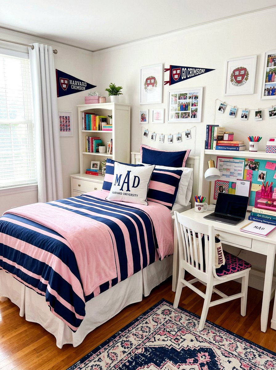 Preppy College Bedroom Style - 30 college bedroom ideas