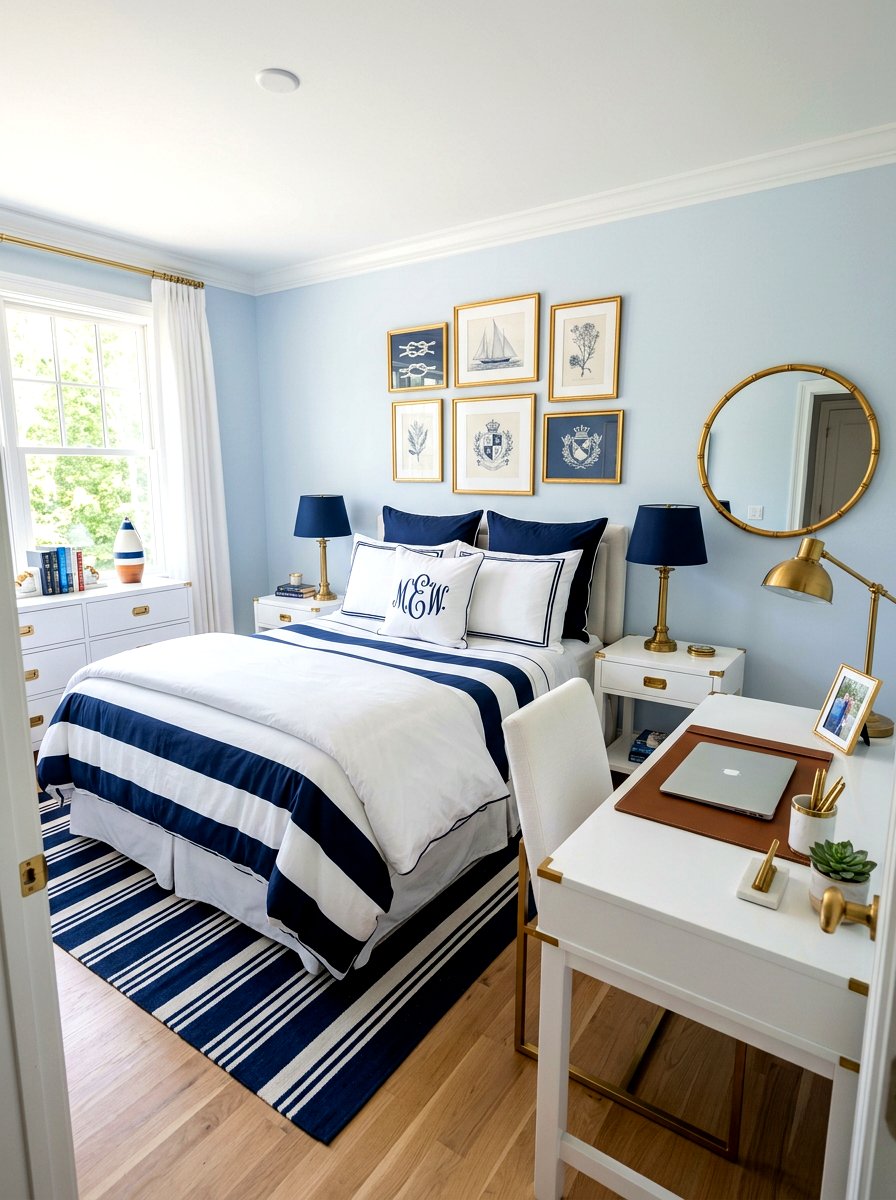 Preppy Style Bedroom - 30 teen bedroom ideas