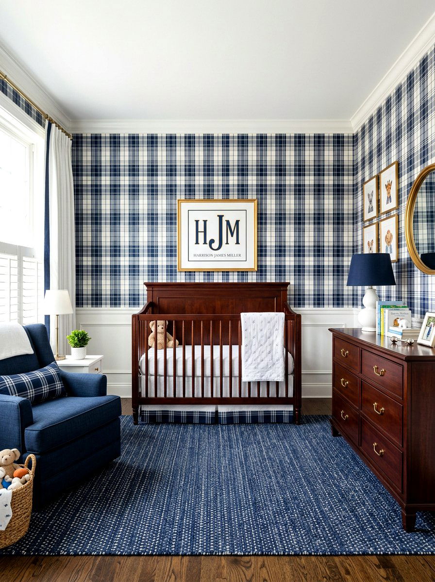 Preppy Traditional Nursery - 30 Pinterest nursery ideas