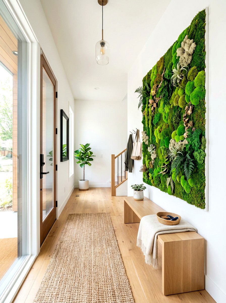 Preserved moss wall - 30 sound absorbing decor ideas