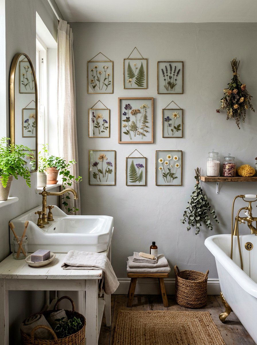 30 vintage floral bathroom ideas For a Fresh, Timeless Spa Vibe