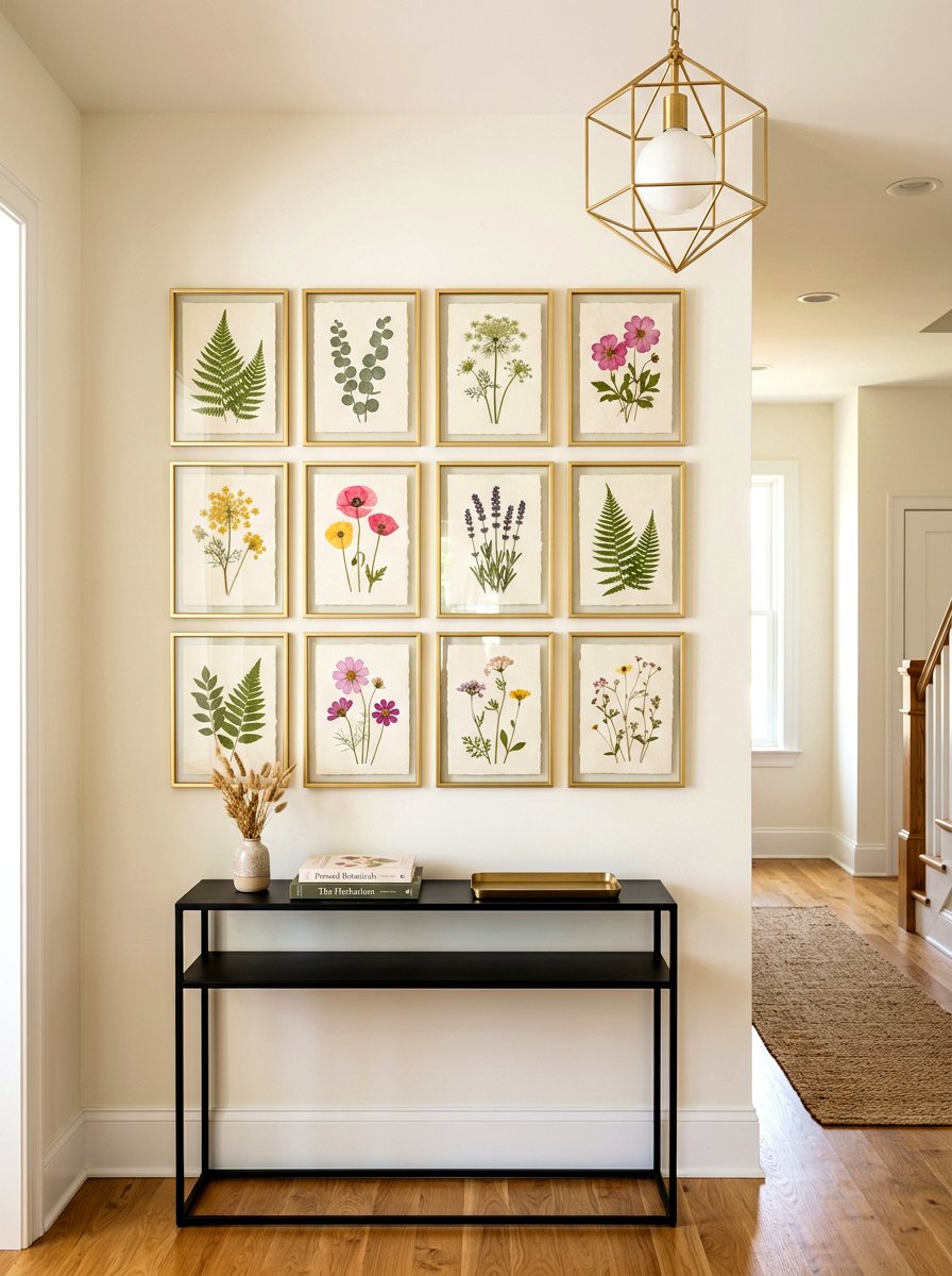 Pressed Flower Frame - 30 dried flower decor ideas