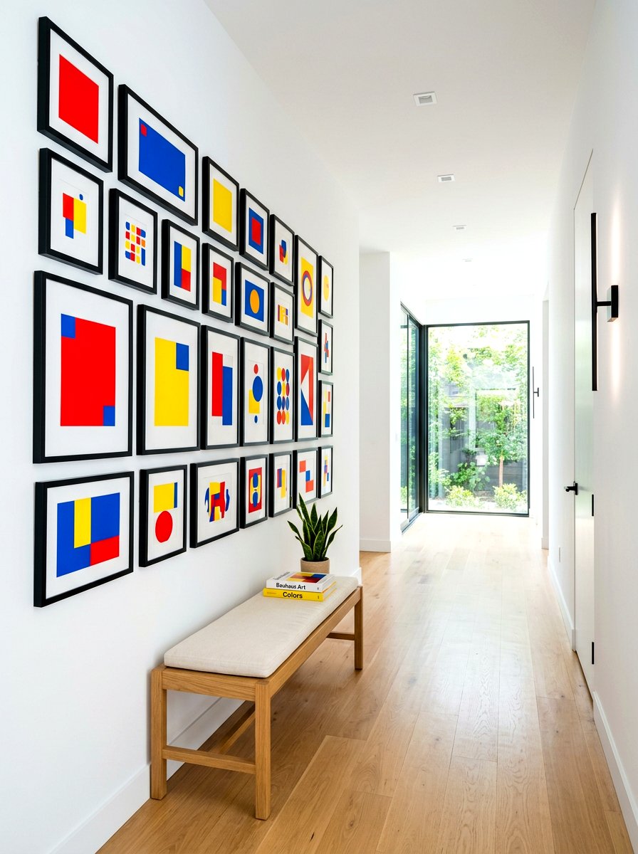 Primary color gallery wall - 30 primary color decor ideas