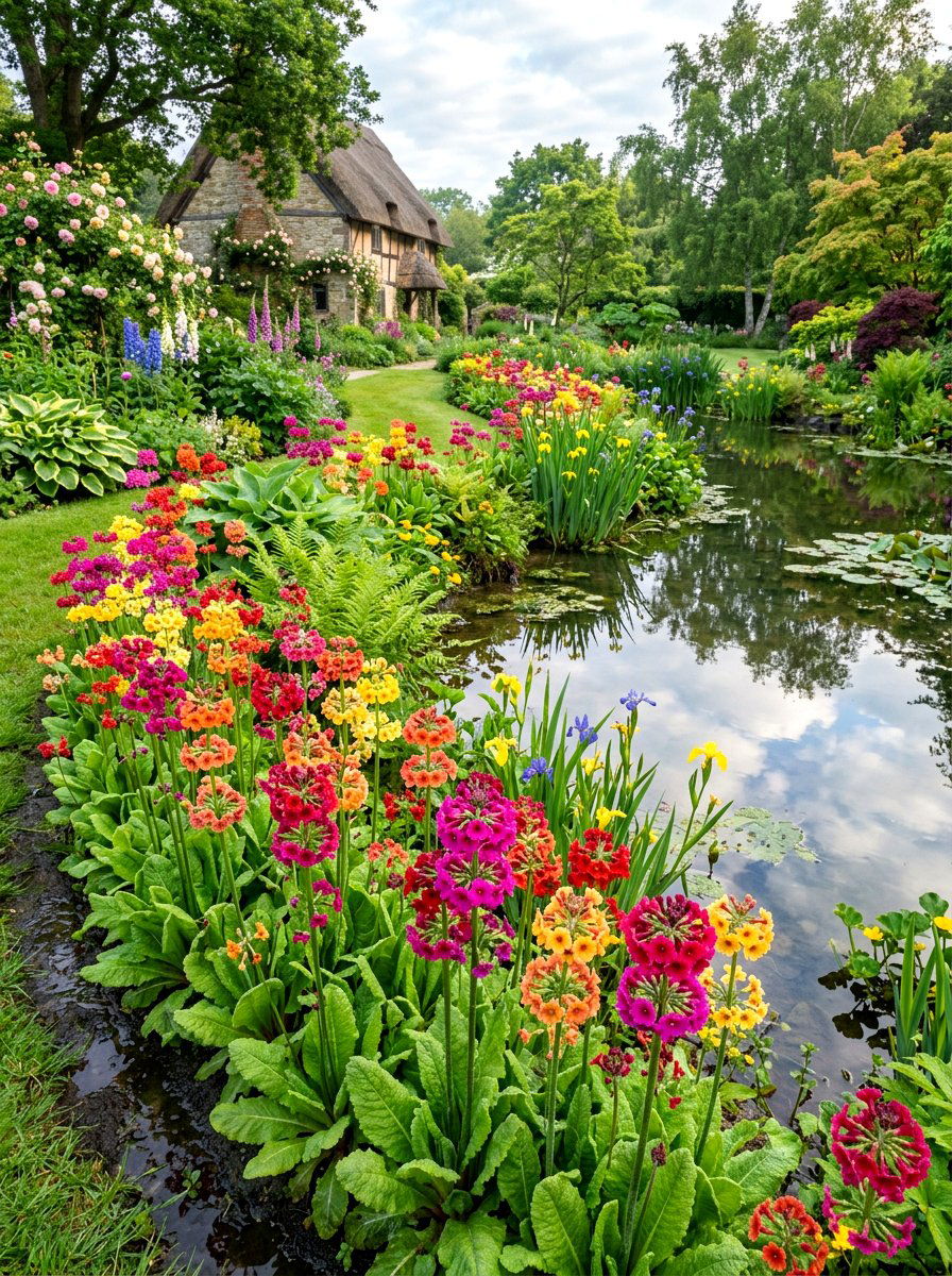 Primrose Pond Edge Planting - 30 pond edge planting ideas