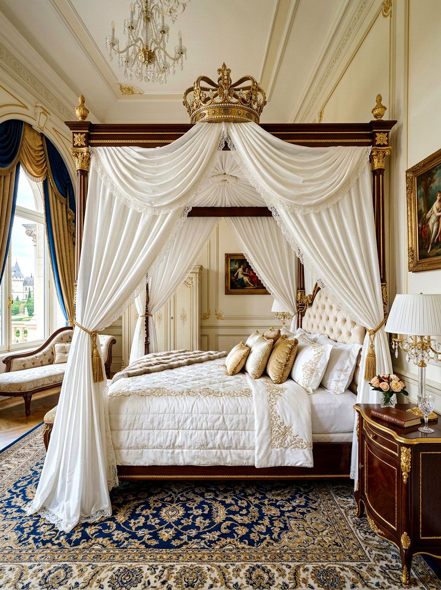 Princess Style Canopy Bed - 30 canopy drape bed ideas