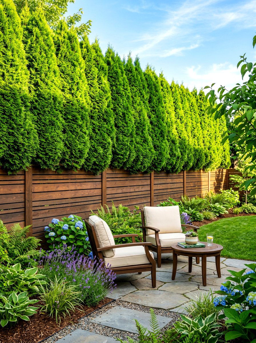 Privacy Fence Greenery - 30 backyard garden ideas