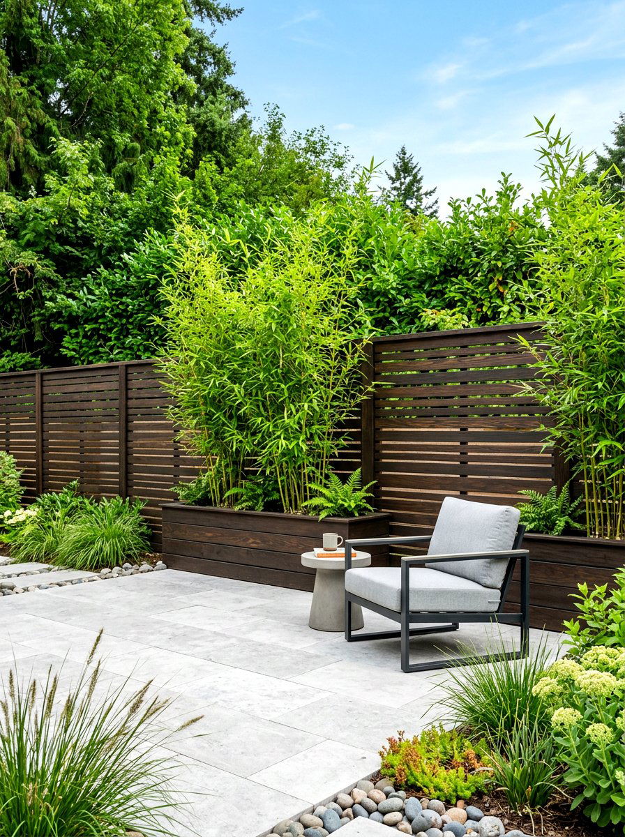 Privacy Fence Screening - 30 family backyard ideas
