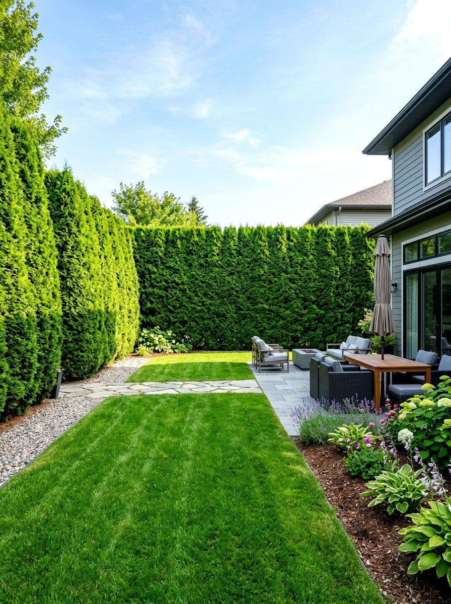 Privacy Hedge For Backyard - 30 landscaping ideas
