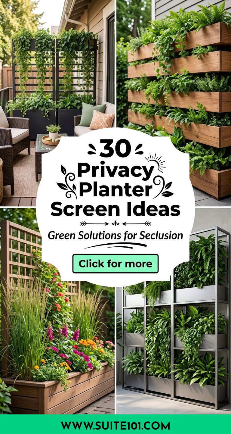 Privacy Planter Screen Ideas 30 Green Solutions for Seclusion - Privacy Planter Screen Ideas: 30 Green Solutions for Seclusion