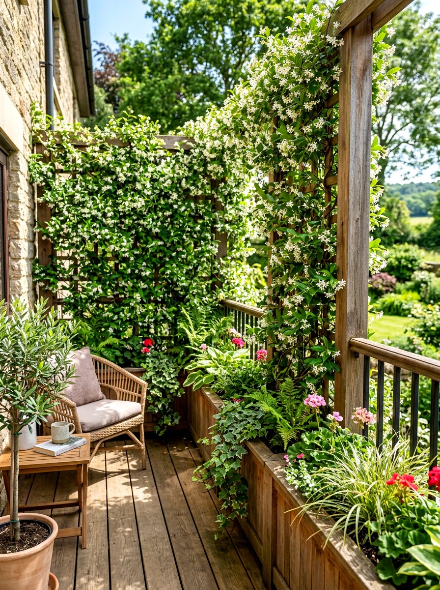 Privacy Railing Planter Screen - 30 railing planter box ideas