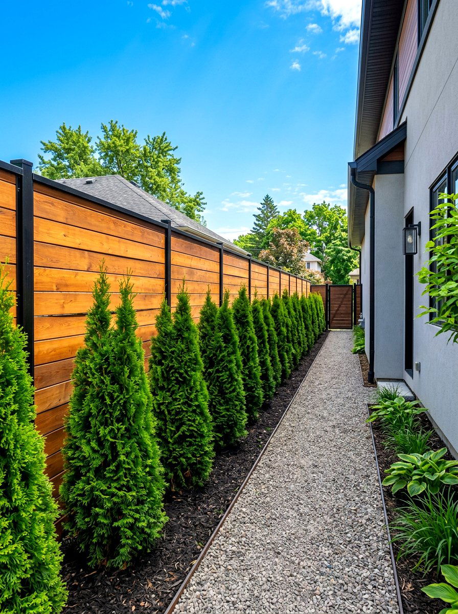 Privacy Screen - 30 side yard garden ideas