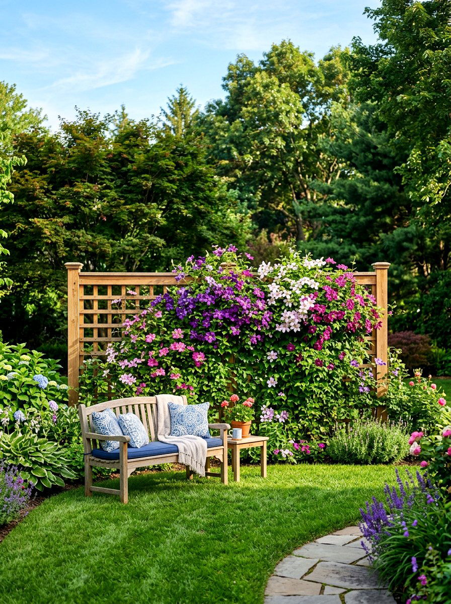 Privacy Screen - 30 healing backyard garden ideas