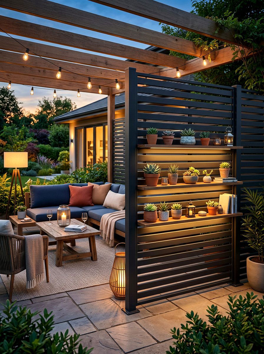 Privacy Screen - 30 deck storage ideas