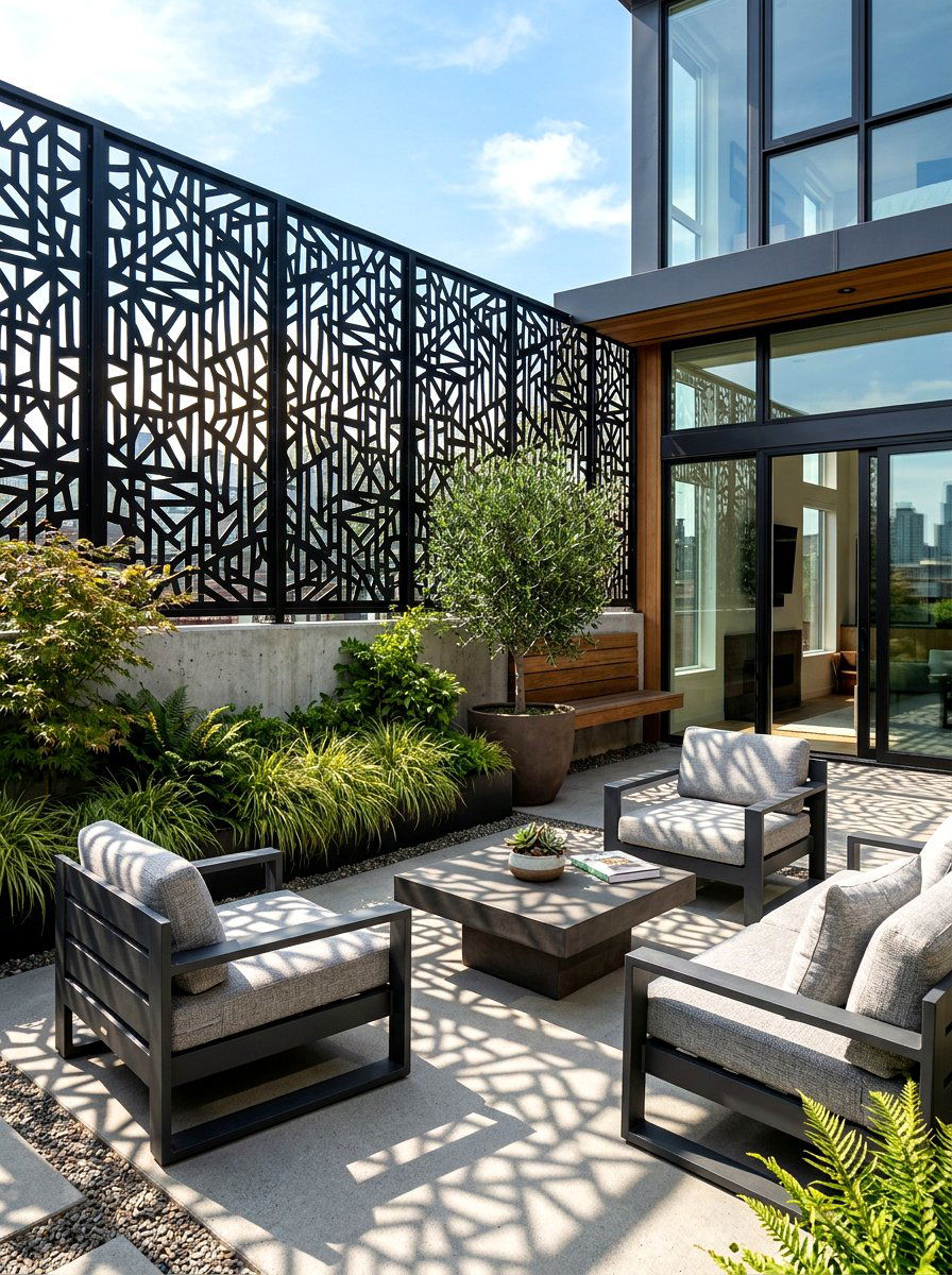 Privacy Screen - 30 patio shade ideas