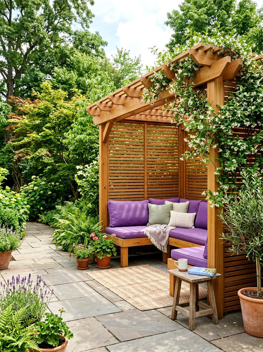 Privacy Screen Cabana - 30 cabana bed patio ideas