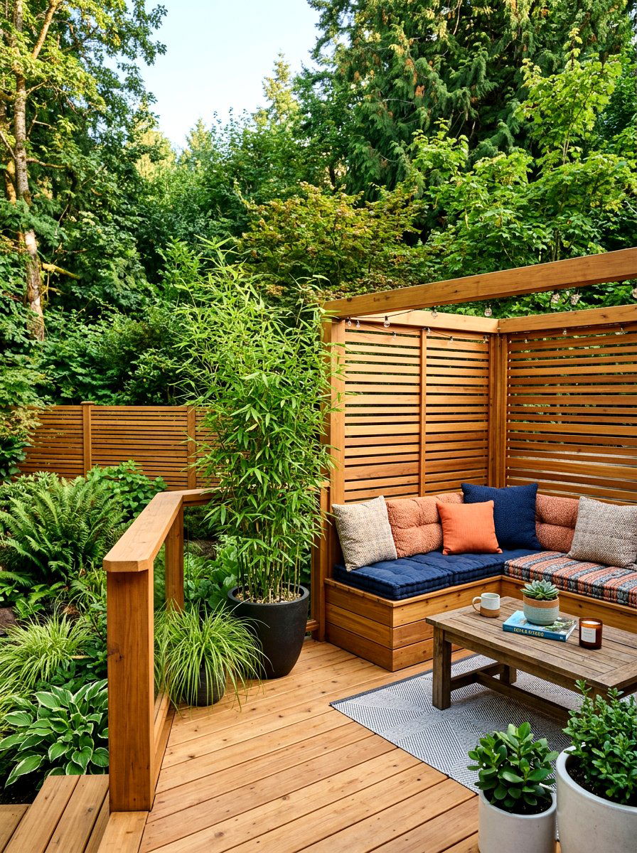 Privacy Screen Deck - 30 modern deck ideas