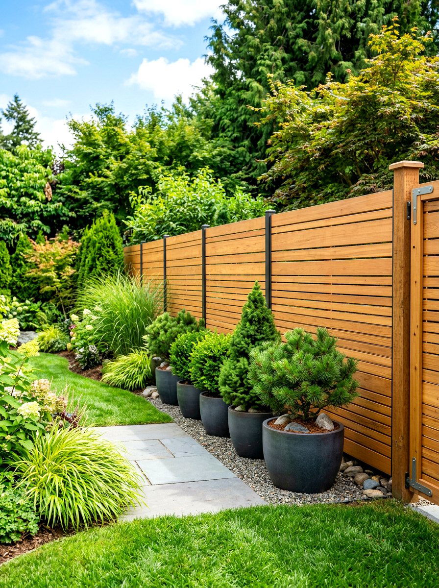 Privacy Screen Fence - 30 stargazing backyard ideas