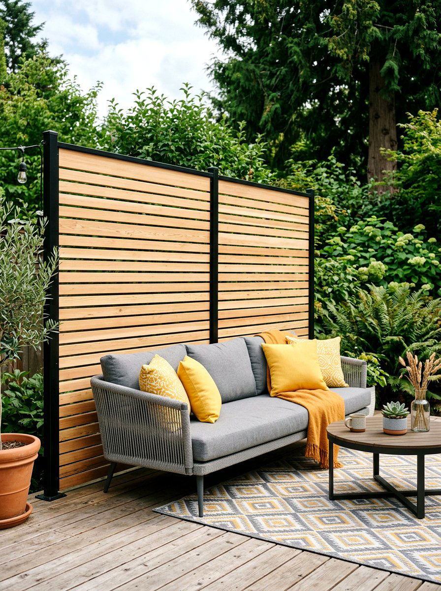 Privacy Screen For Deck - 30 small deck ideas