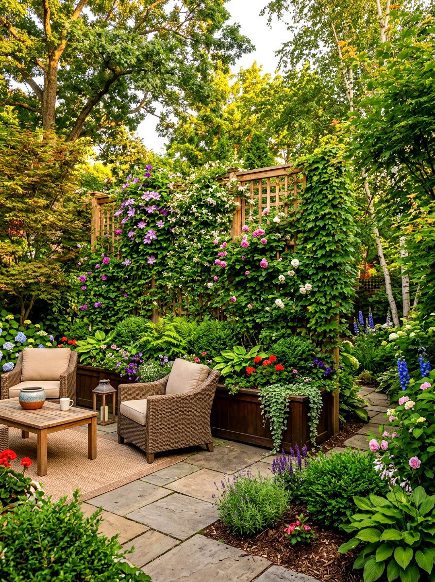Privacy Screen Garden Fence - 30 fence vertical garden ideas