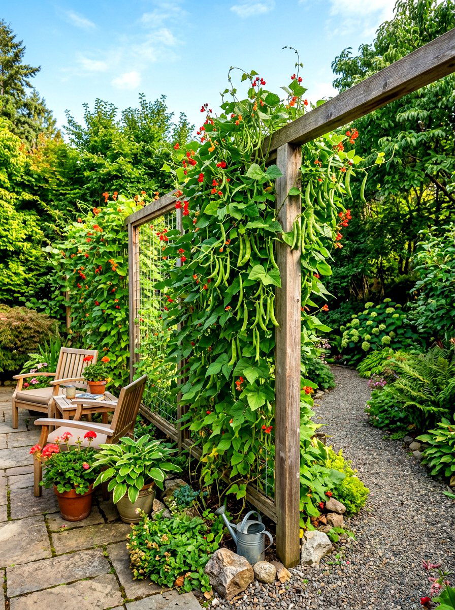 Privacy Screen Garden - 30 vegetable garden layout ideas