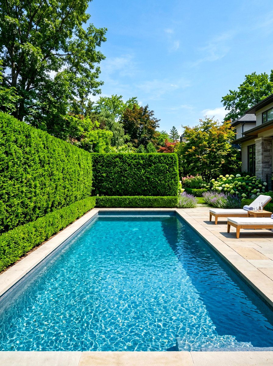 Privacy Screen Hedge - 30 boxwood garden ideas