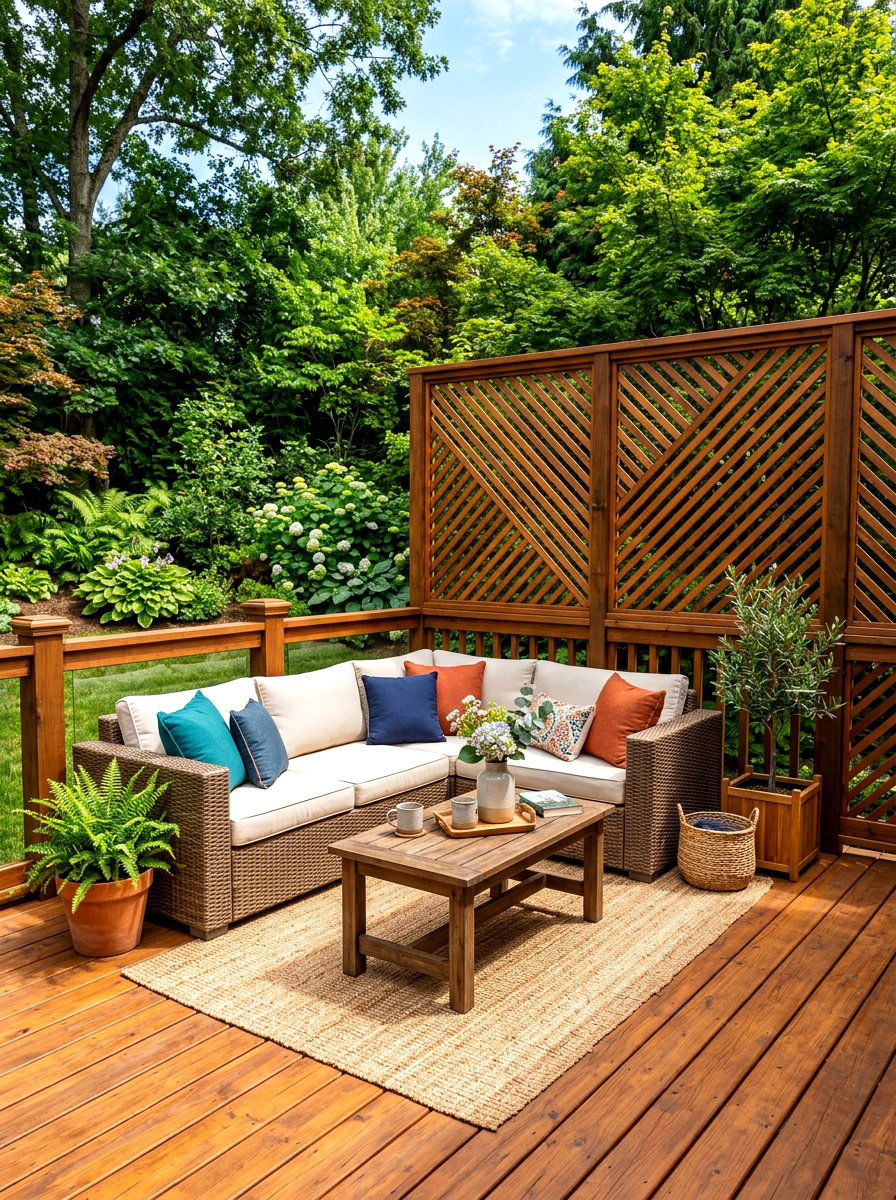 Privacy Screen Lattice For Deck - 30 lattice fence ideas