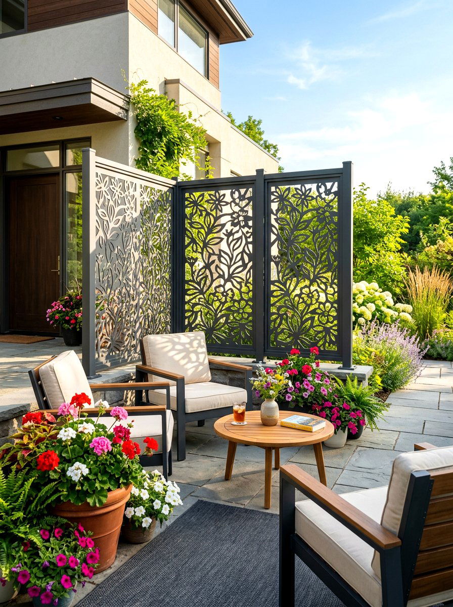 Privacy Screen Panels - 30 front yard privacy ideas