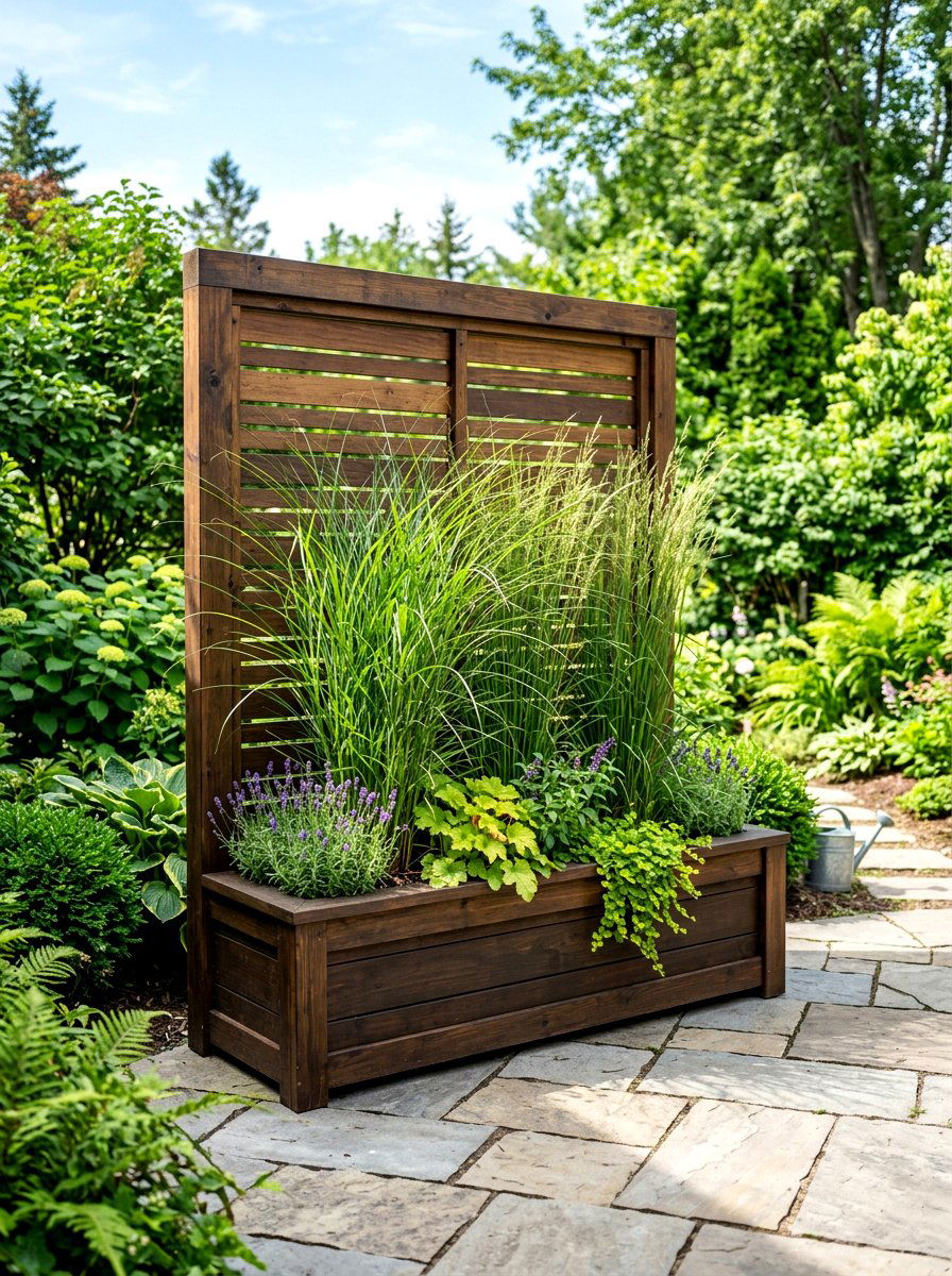 Privacy Screen Planter Box - 30 porch privacy screen ideas