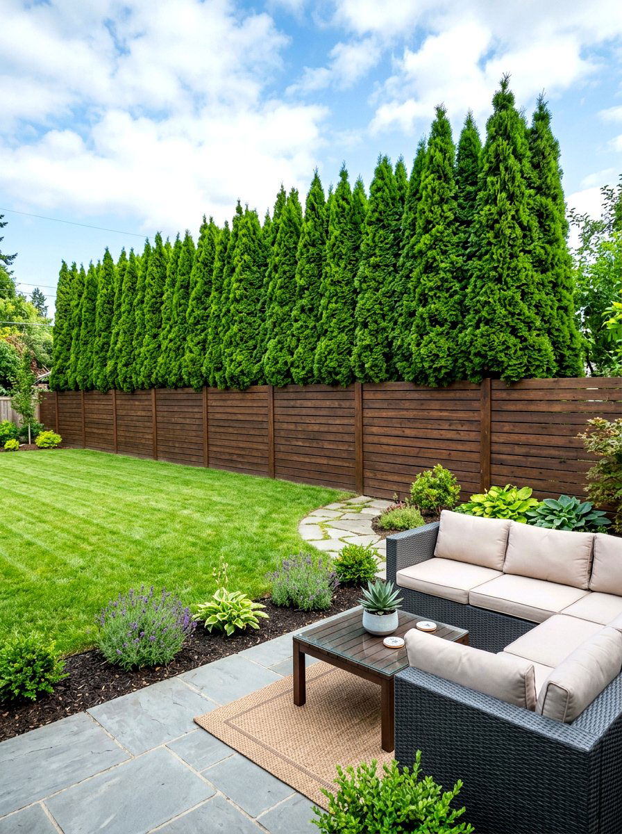 Privacy Screen Plants - 30 fence line landscaping ideas