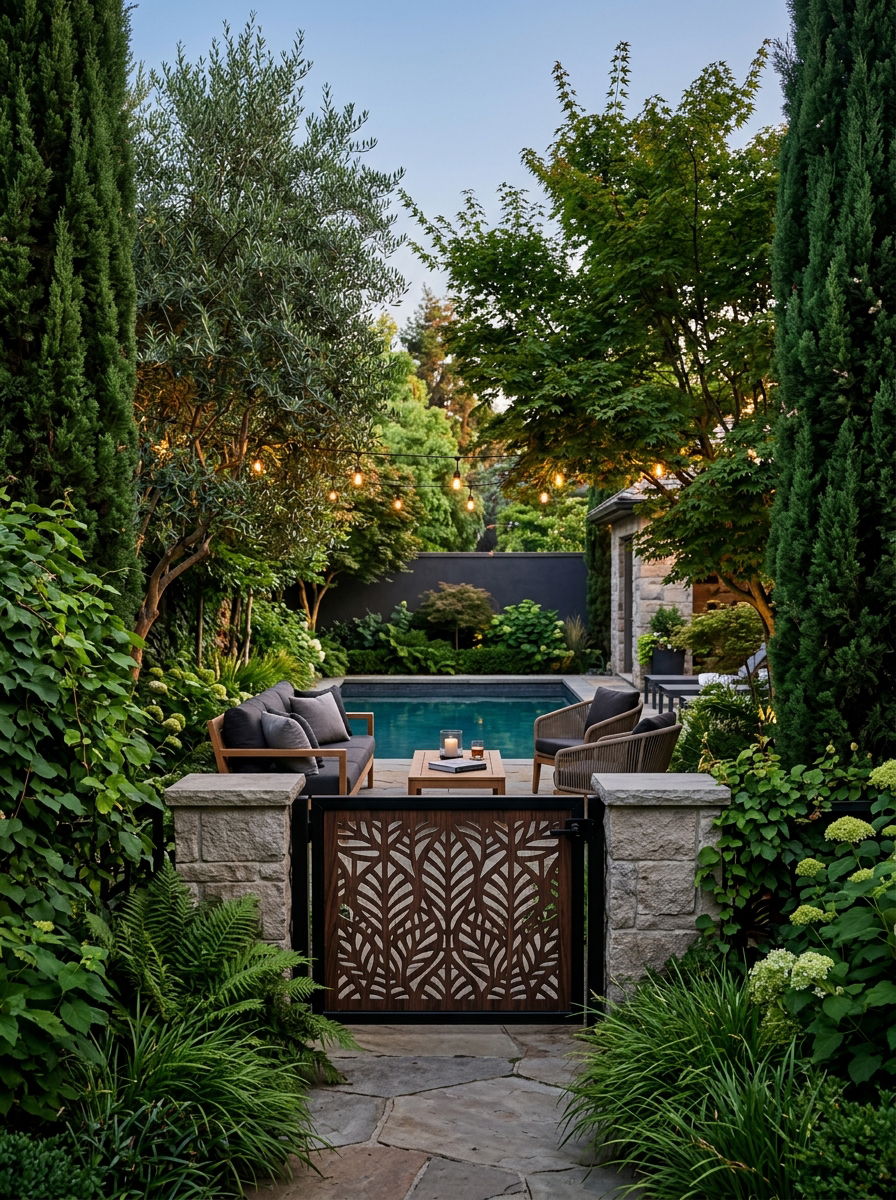 Privacy Screen Pool Gate - 30 pool gate ideas