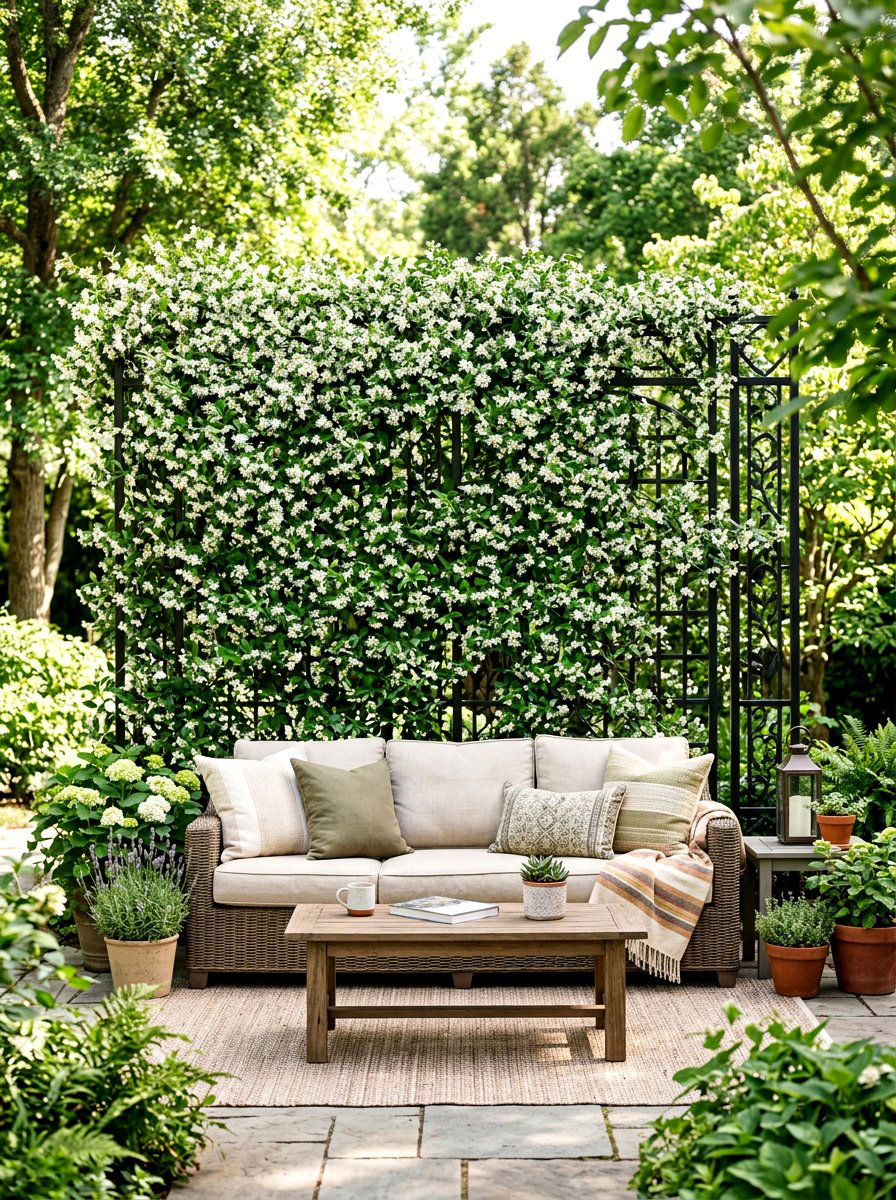 Privacy Screen Trellis - 30 patio garden ideas