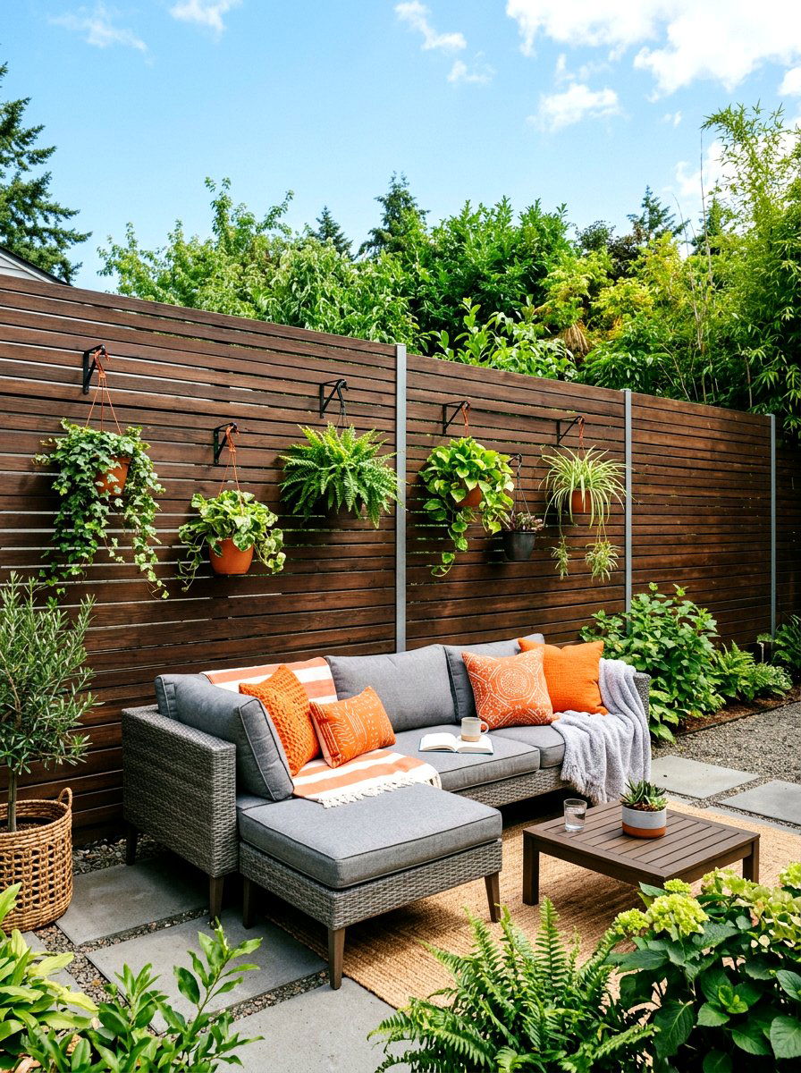 Privacy Screen - 30 backyard landscaping ideas