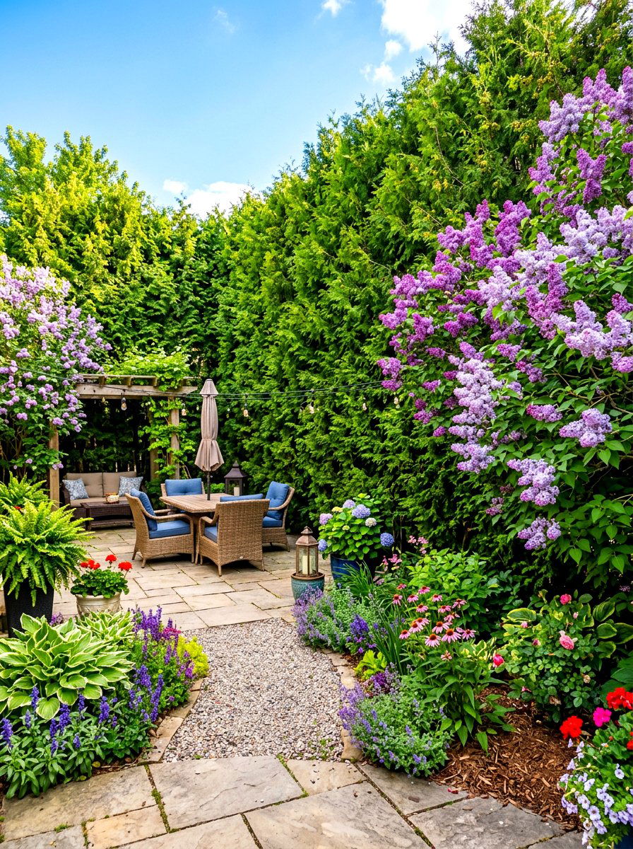 Privacy Screening Flower Bed - 30 flower bed landscaping ideas