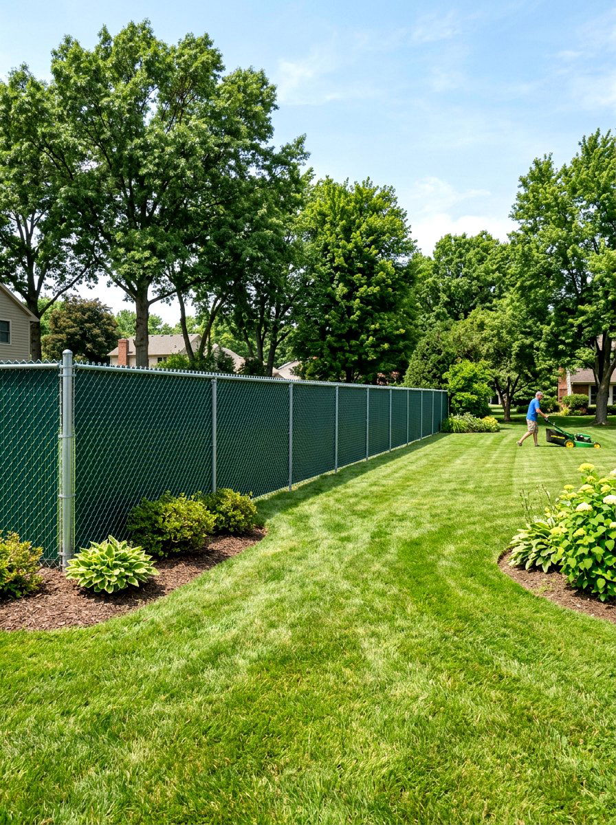 Privacy Slat Chain Link - 30 privacy fence ideas