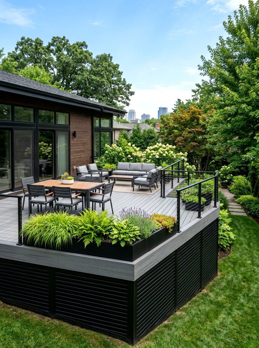 Privacy Slat Skirting - 30 deck skirting ideas