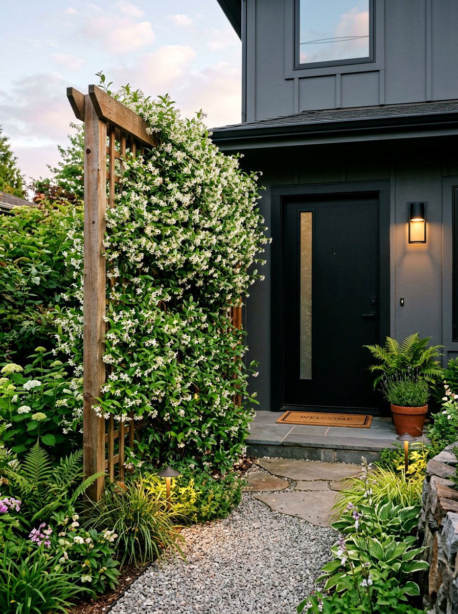 Privacy Trellis For Side Door - 30 side entry curb appeal ideas