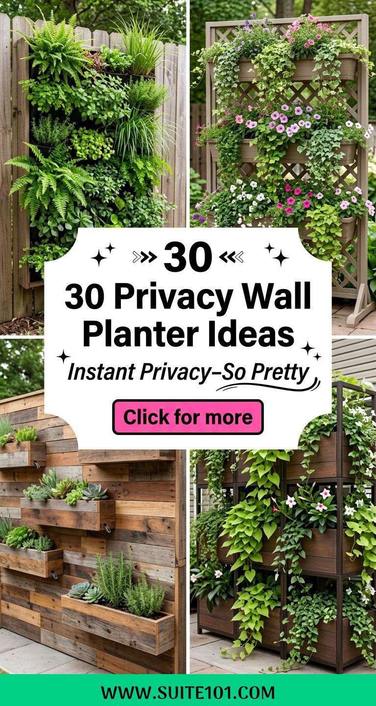 Privacy Wall Planter Ideas 30 Clever Ways to Add Privacy - Privacy Wall Planter Ideas: 30 Clever Ways to Add Privacy