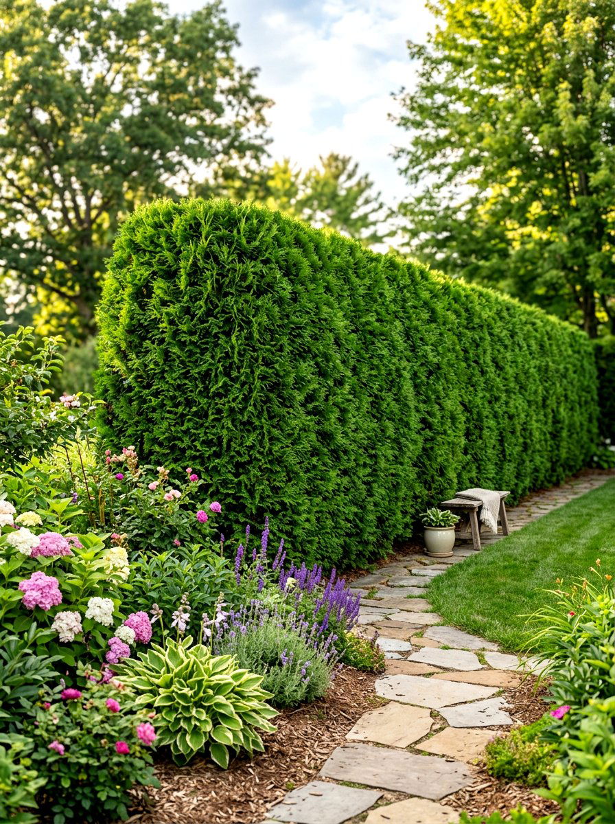 Privacy hedge shelter - 30 hummingbird oasis backyard ideas