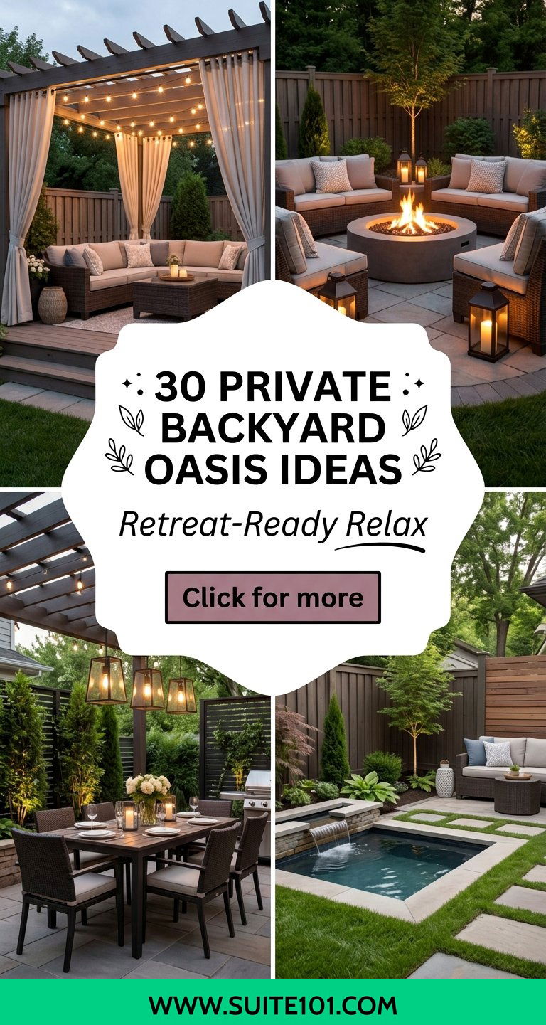 Private Backyard Oasis Ideas 30 Retreat-Ready Touches to Relax - Private Backyard Oasis Ideas: 30 Retreat-Ready Touches to Relax