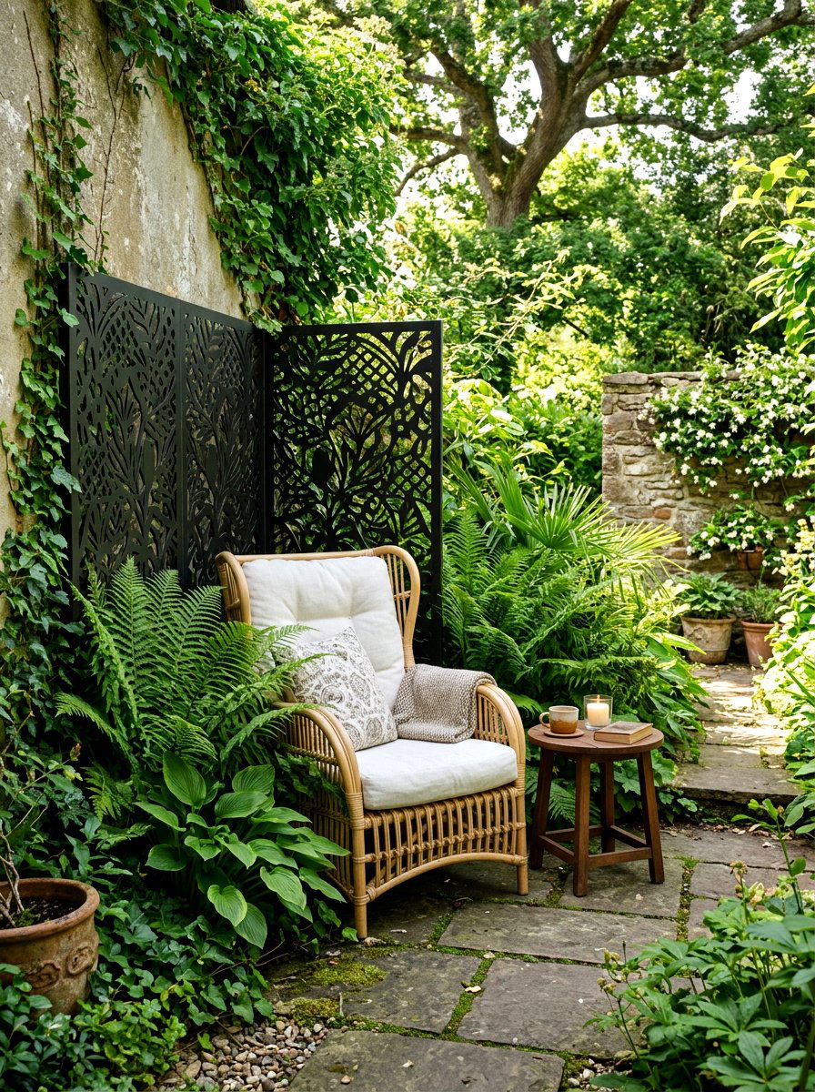 Private Courtyard Nook - 30 courtyard conversation area ideas
