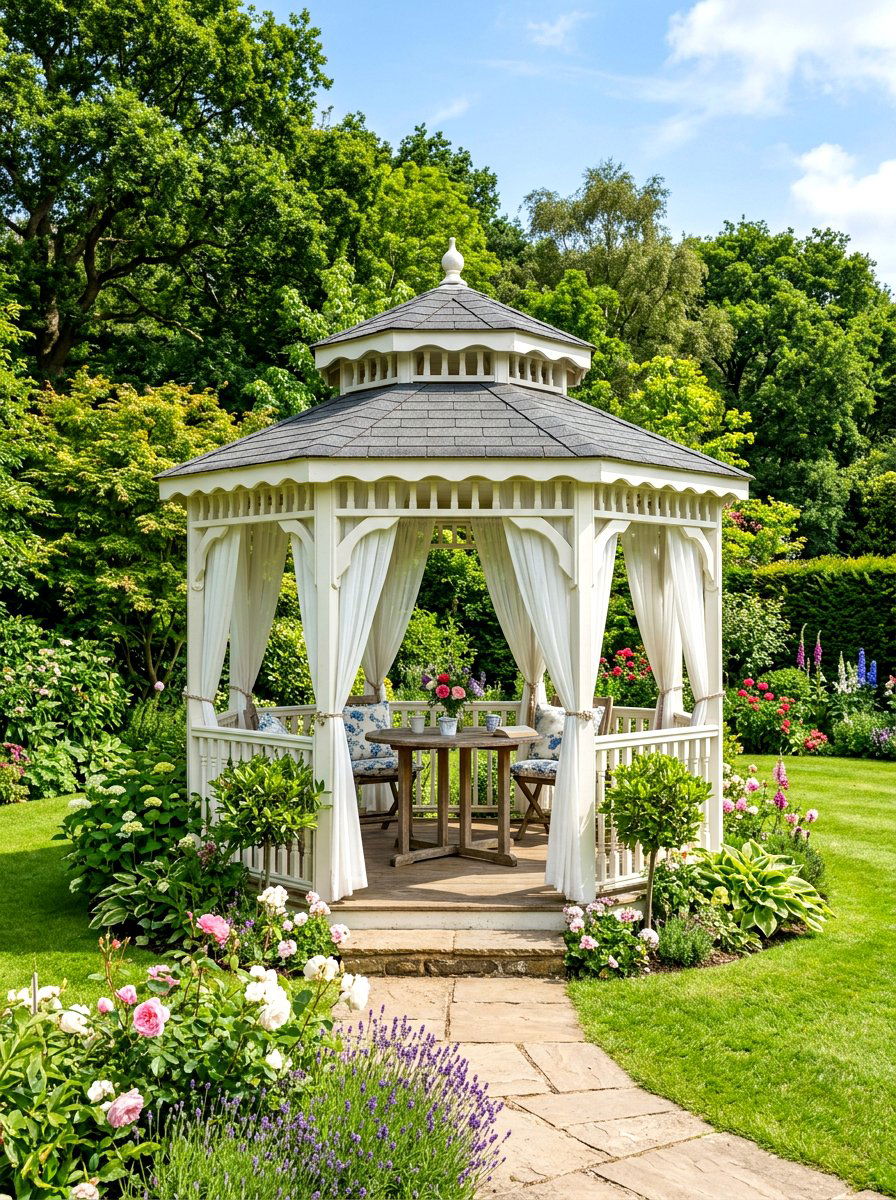 Private Garden Gazebo - 30 secret garden seating ideas