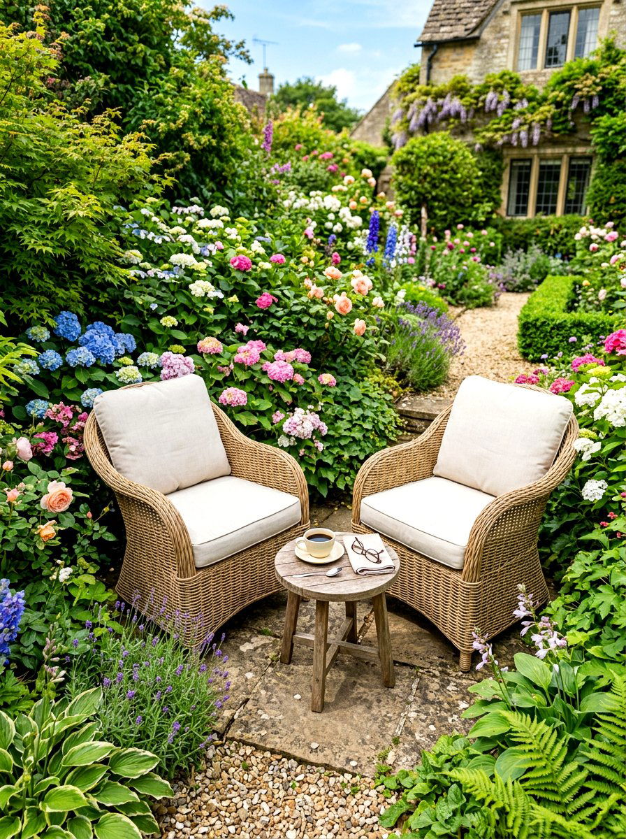 Private Garden Seating - 30 backyard retreat ideas