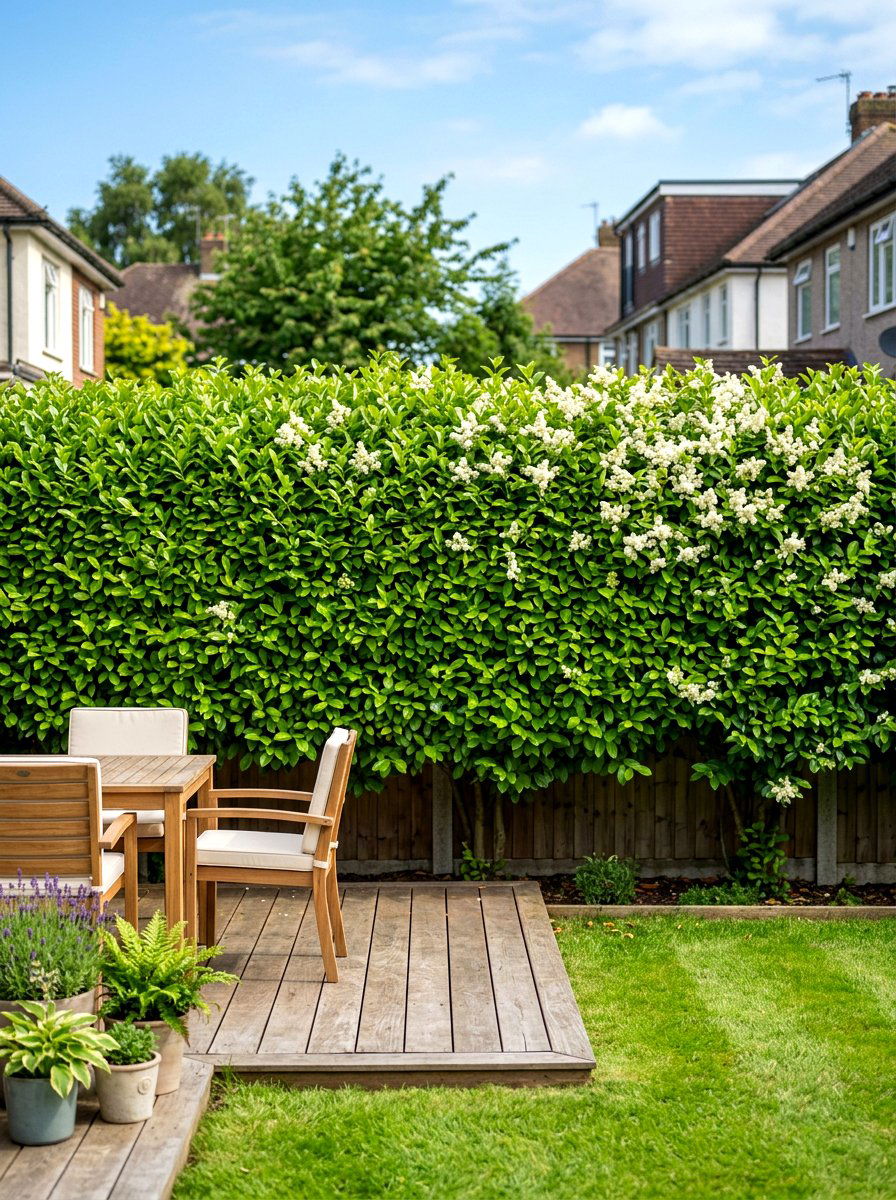 Privet Boundary Hedge - 30 hedge row ideas